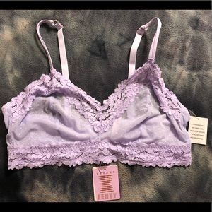 NWT Lavender Dotted Mesh Bralette